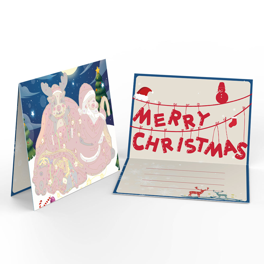 크리스마스 카드 IV - 숫자 페인팅