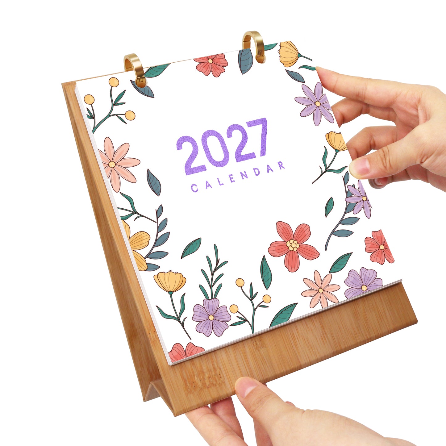 플라워 에디션 - 2027 숫자 컬러링 데스크 캘린더