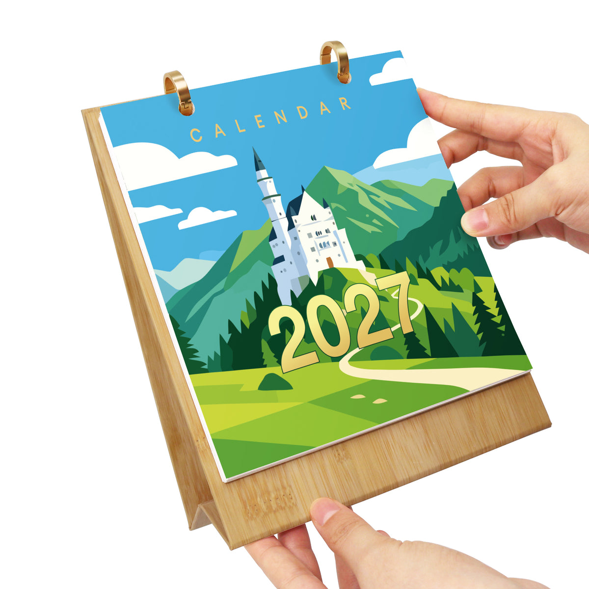 트래블 에디션 - 2027 숫자 컬러링 데스크 캘린더