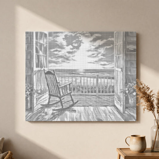해변의 휴식 - 점묘화