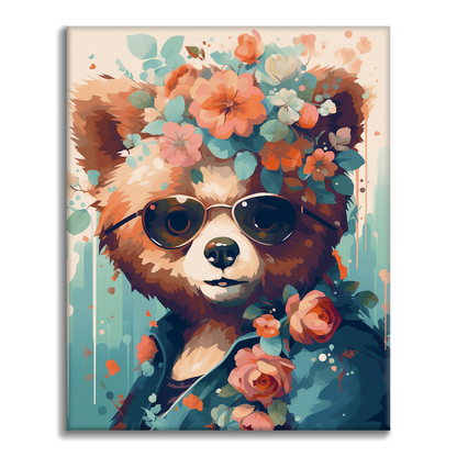 복슬복슬 곰 - 유화그리기