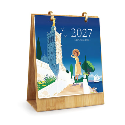 월드 트립 에디션 - 2027 숫자 컬러링 데스크 캘린더