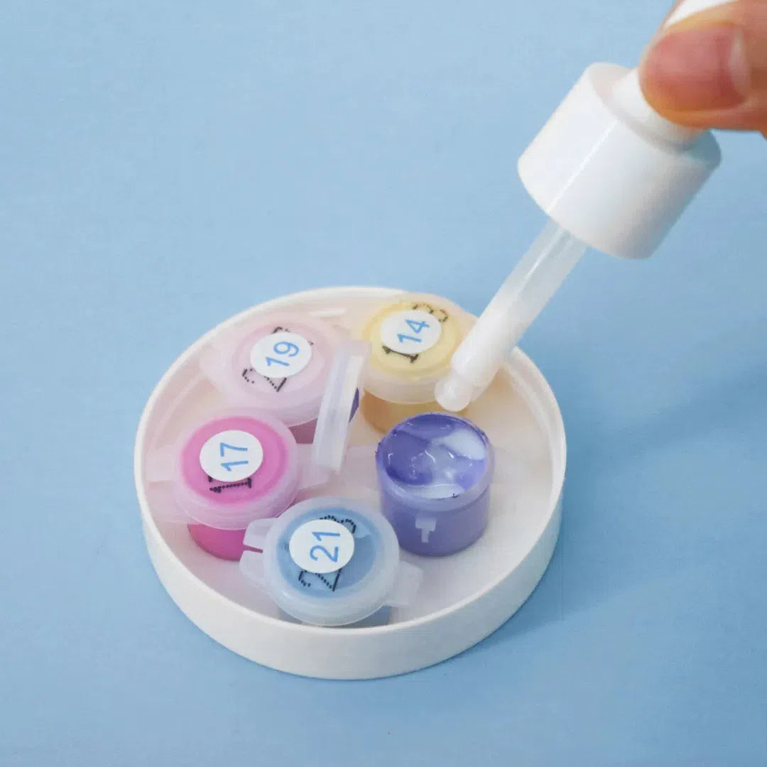 마른 물감 되살리기 용액