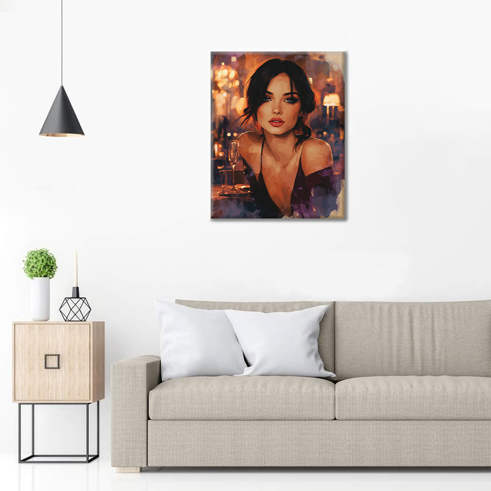 밤의 우아함 - 유화그리기