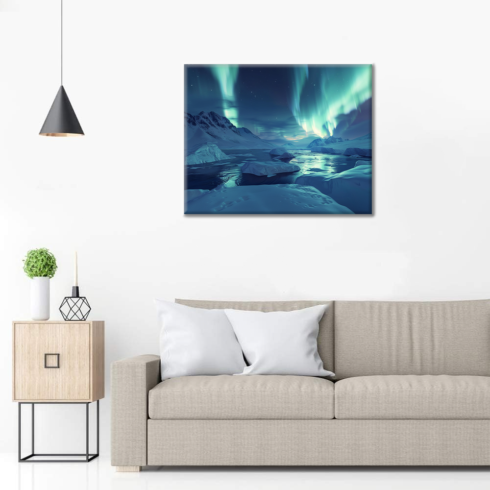 오로라 - 유화그리기