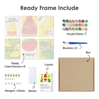 여름 과일 - 유화그리기