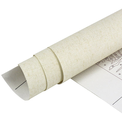 등대가 있는 거친 바다 - 유화그리기