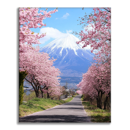 꽃잎 산 - 유화그리기