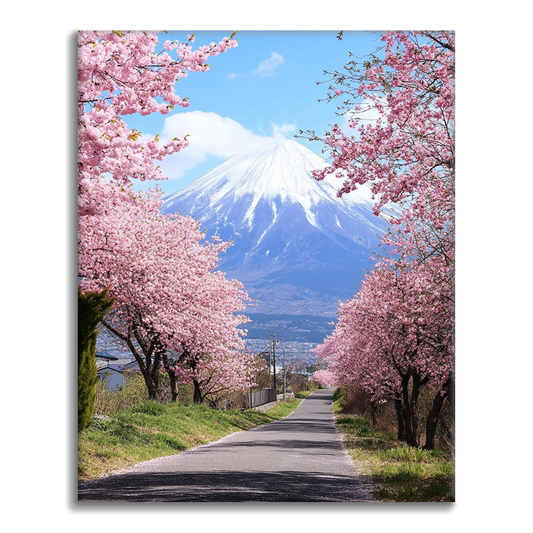 꽃잎 산 - 유화그리기