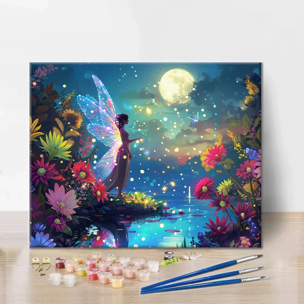 달빛 연못의 요정 - 유화그리기