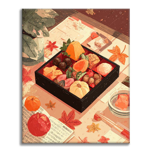 가을의 만찬 - 유화그리기