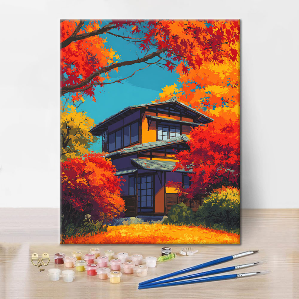 가을의 포옹 - 유화그리기