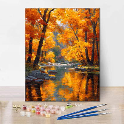가을의 속삭임 - 유화그리기