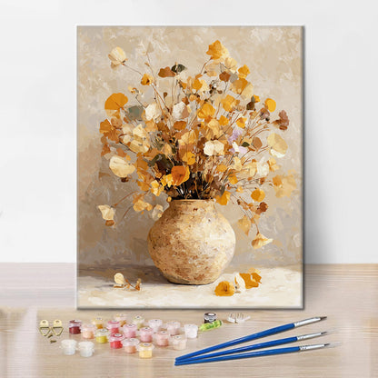 드라이플라워 - 유화그리기