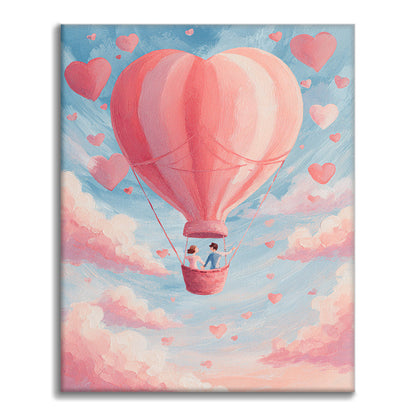 공중의 사랑 - 유화그리기