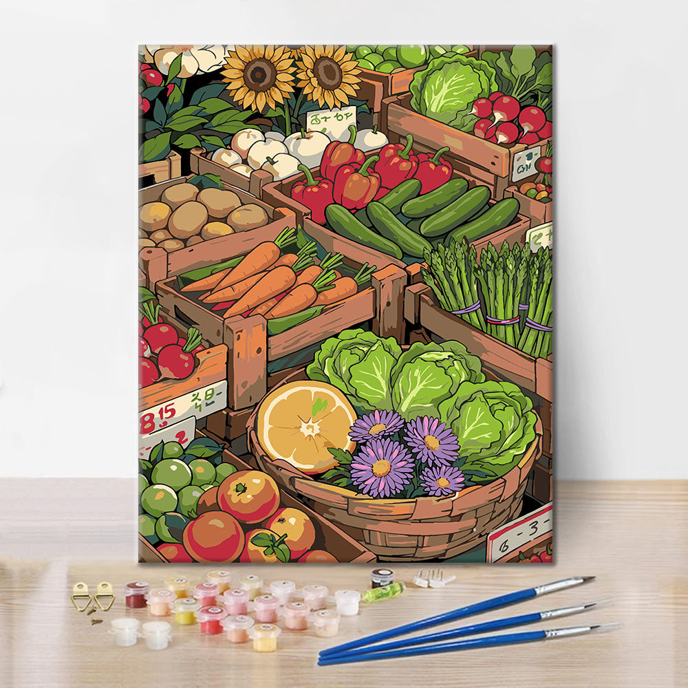 써니 스트리트 마켓 III - 유화그리기