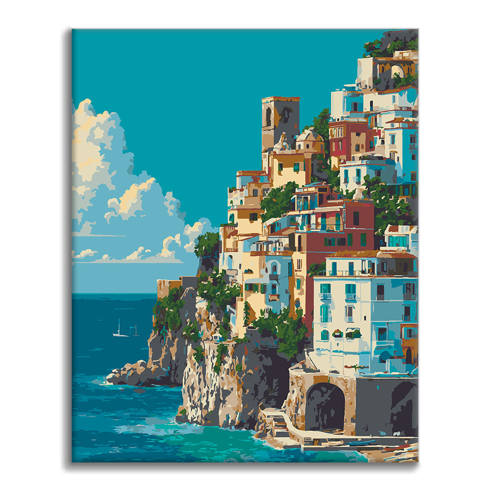 아말피 해안 - 유화그리기