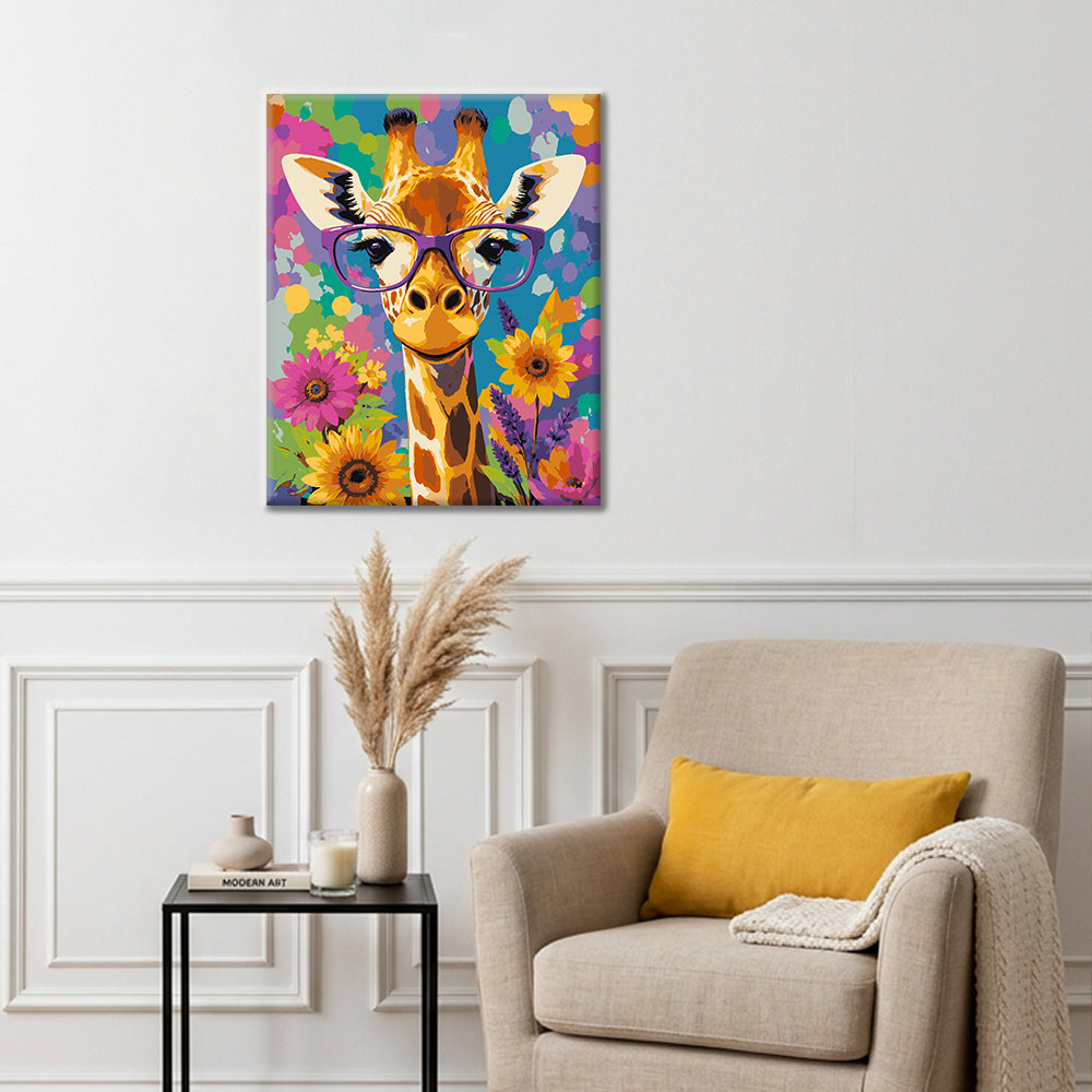 힙스터 기린 - 유화그리기