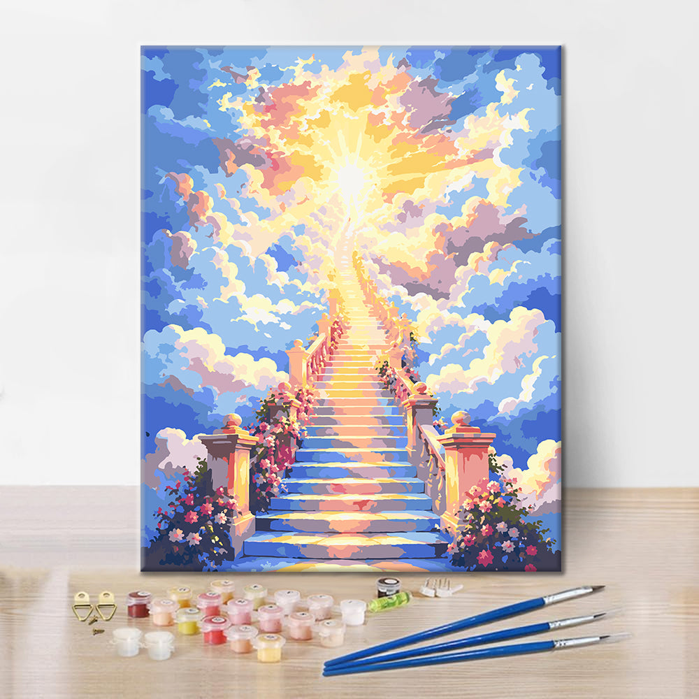 천국으로 가는 계단 - 유화그리기