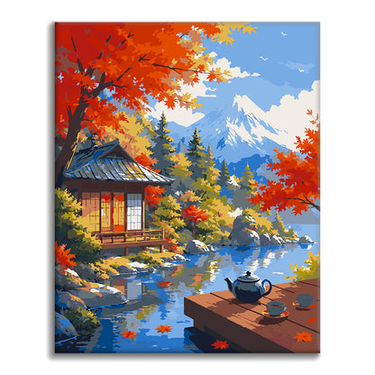 산속의 티타임[유화그리기]
