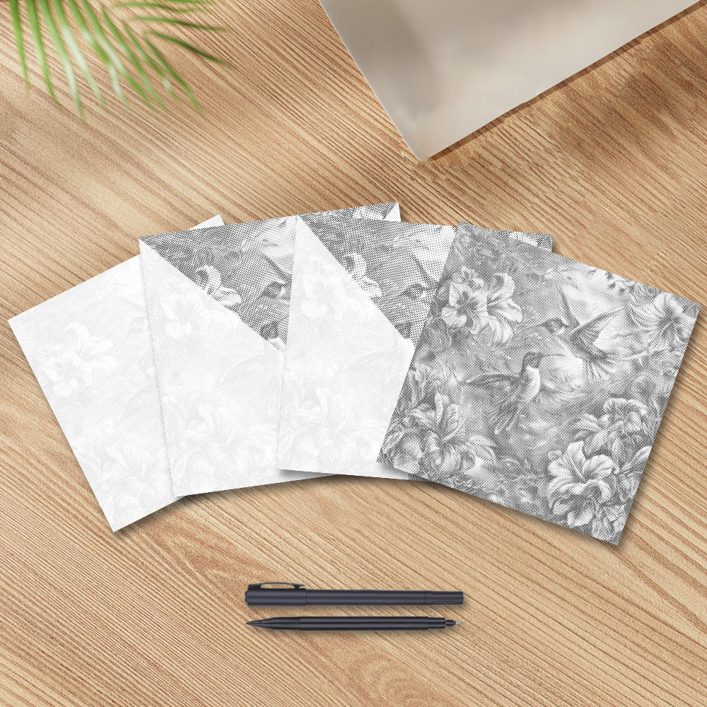 컬러풀한 꽃 위 벌새 - 도트 페인팅